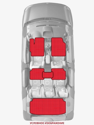 ЭВА коврики «Queen Lux» комплект для Daihatsu Terios (2G)